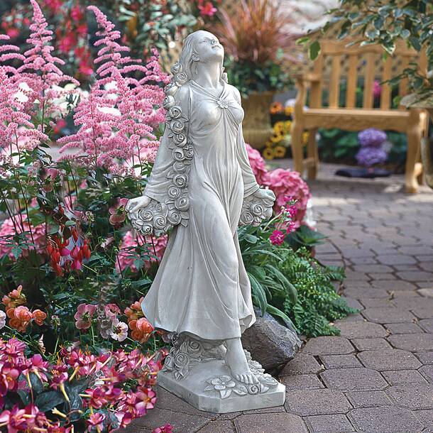 Design Toscano Divine Flora Patroness Statue & Reviews | Wayfair